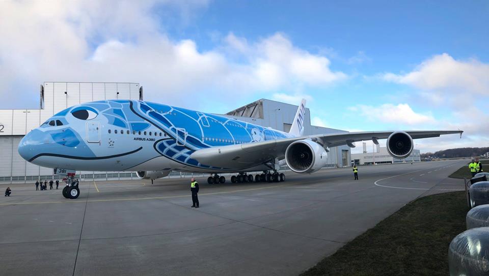 エアバス A380型機「FLYING HONU」